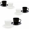 Чайный набор LUMINARC КАРИН 220 мл черно-белый D2371