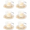 Чайный набор LUMINARC МАРБЛ БЕЖ 12 предметов 220 мл Q7488