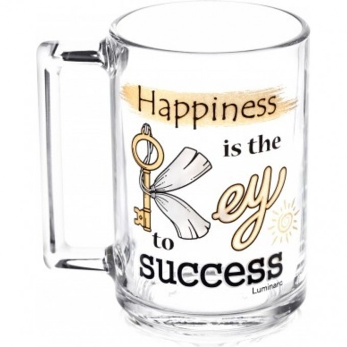 Кружка LUMINARC ФИТНЕС 320 мл НАДПИСИ МИКС 1 шт в ИПУ Q4032