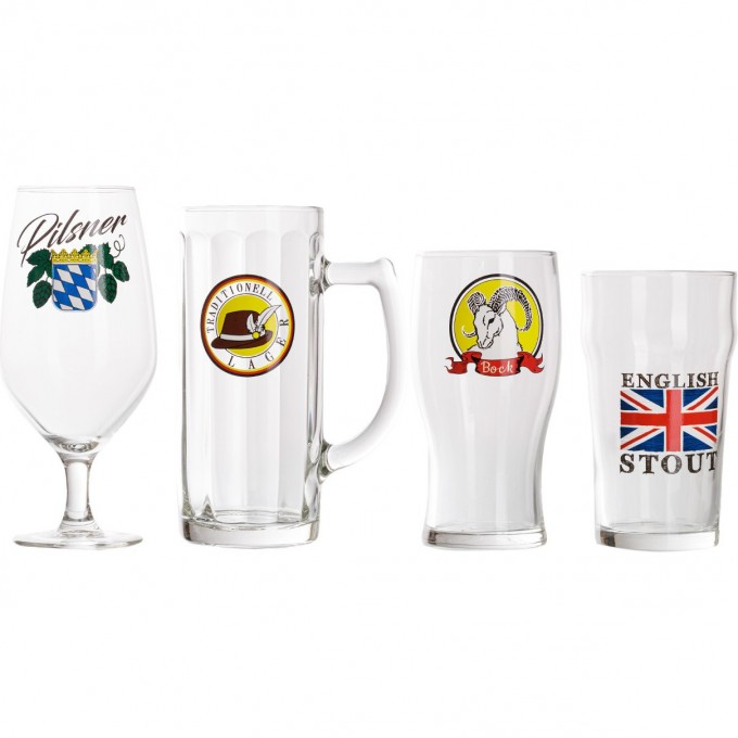 Набор бокалов для пива LUMINARC ВРЕМЯ ДЕГУСТАЦИЙ КРАФТ БИР 4 шт mix Q3429