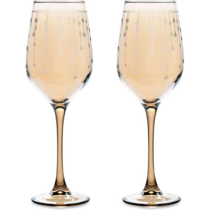 Набор бокалов для вина LUMINARC СЕЛЕСТ ЗОЛОТОЙ МЕД И ЗВЕЗДЫ 350 мл, 2 шт Q3089