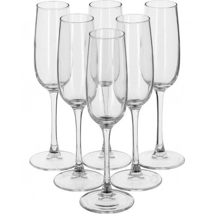 Набор фужеров (бокалов) LUMINARC ЭЛЕГАНС для шампанского 170 мл, 6 шт P2505