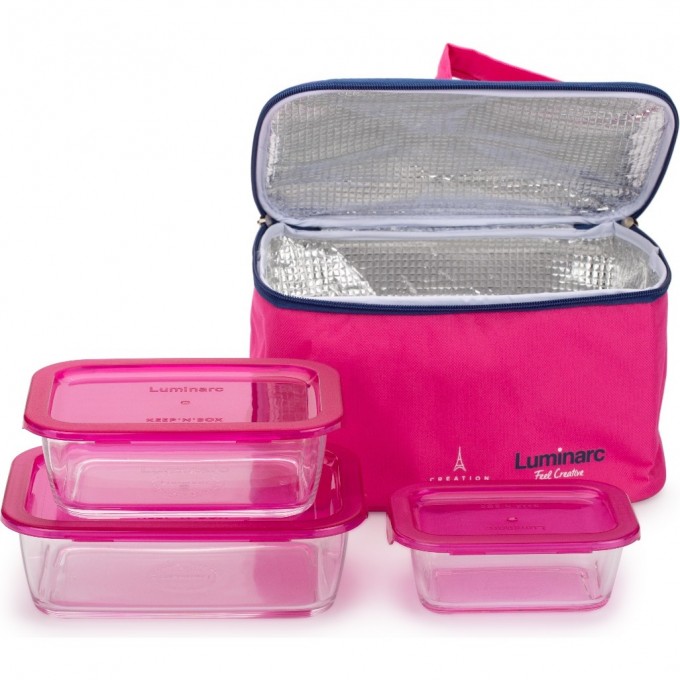 Набор LUMINARC KEEP'N'BOX 3 предмета + термосумка в подарок P7212