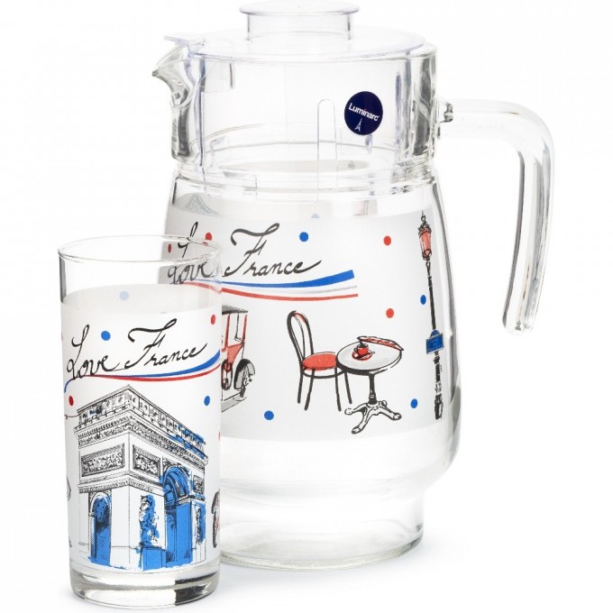 Набор питьевой LUMINARC ЛАВ ФРАНС 7 предметов Q5801