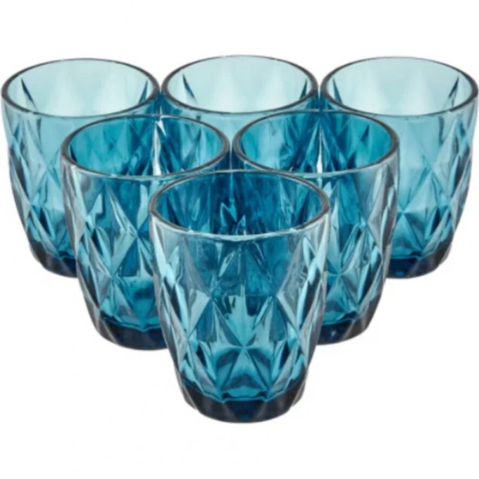 Набор стаканов LUMINARC ДАЙМОНД синие 250 мл, 6 шт O0068