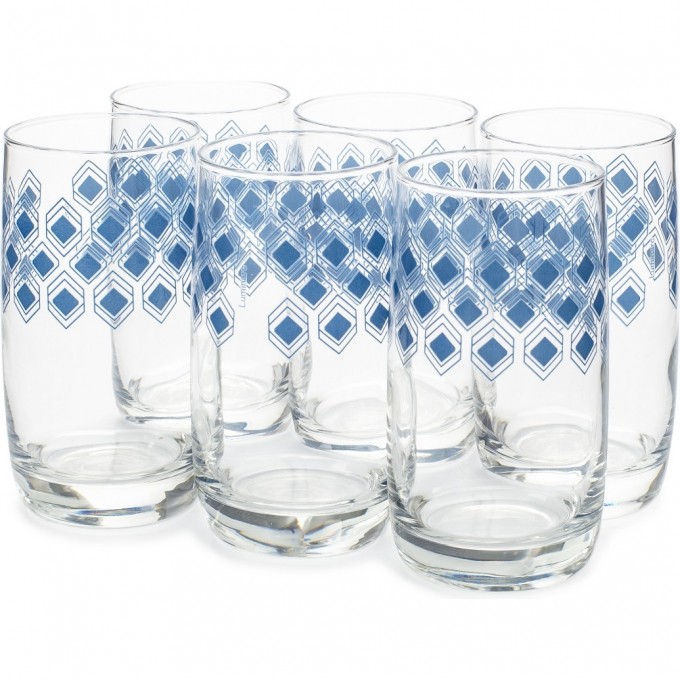 Набор стаканов LUMINARC РОМБ ТОПАЗ 6 шт 330 мл высокие SO0029