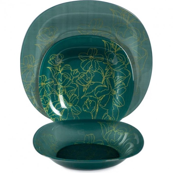 Набор столовый LUMINARC ANNALEE GREEN 18 предметов SQ923029