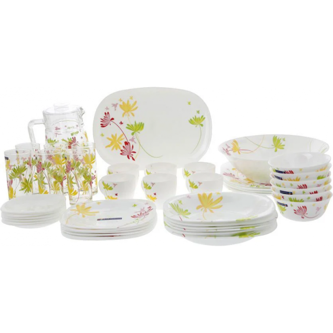 Сервиз LUMINARC CRAZY FLOWERS КРЕЙЗИ ФЛАУЭР 46 предметов N7094
