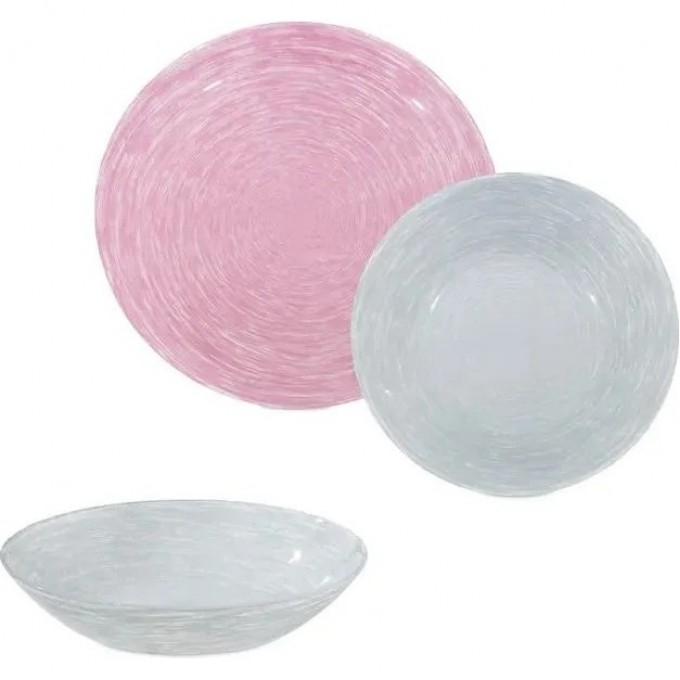 Сервиз столовый LUMINARC BRUSHMANIA PINK&GRANIT (БРАШМАНИЯ), 18 предметов V0203