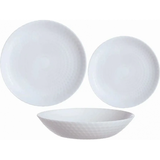 Сервиз столовый LUMINARC PAMPILLE WHITE , 18 предметов, белый Q6153