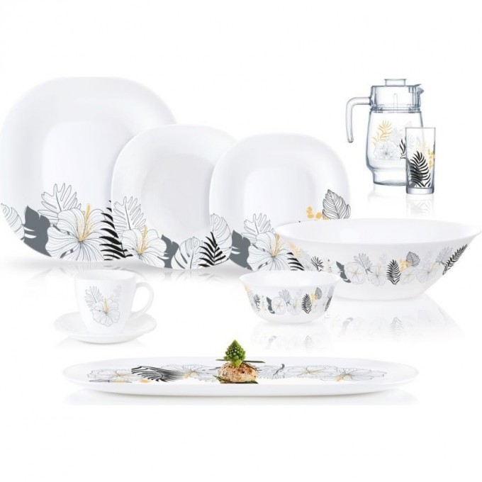 Столовый набор LUMINARC КАРИН ПАЛМ СПРИНГС 46 предметов P5878