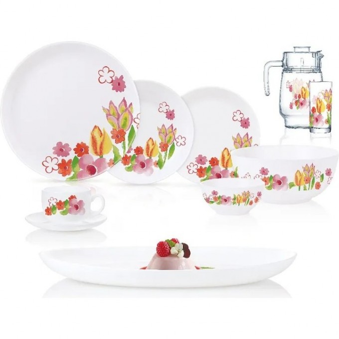 Столовый сервиз LUMINARC DIWALI DACHA (ДИВАЛИ ДАЧА) 46 предметов P0331